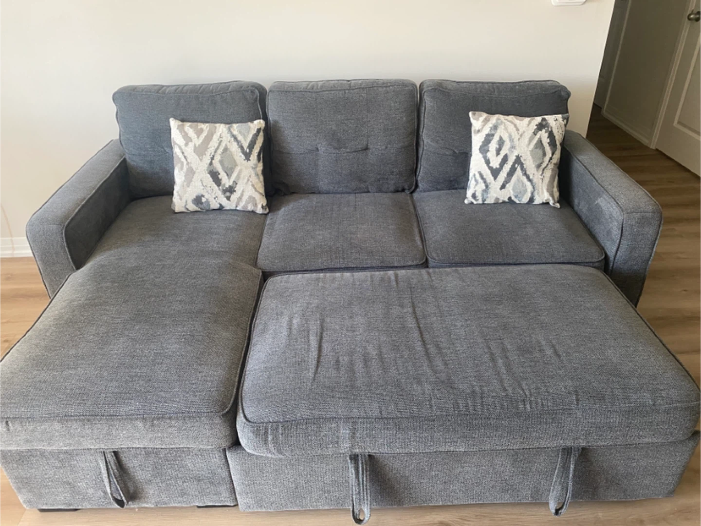 Soren Charcoal 2Pc Storage Sleeper Sofa - photo 3