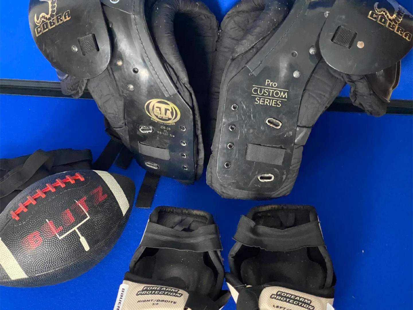 Pro customs series GTA Youth or Adult Football Padding bundle. image indicator(4)