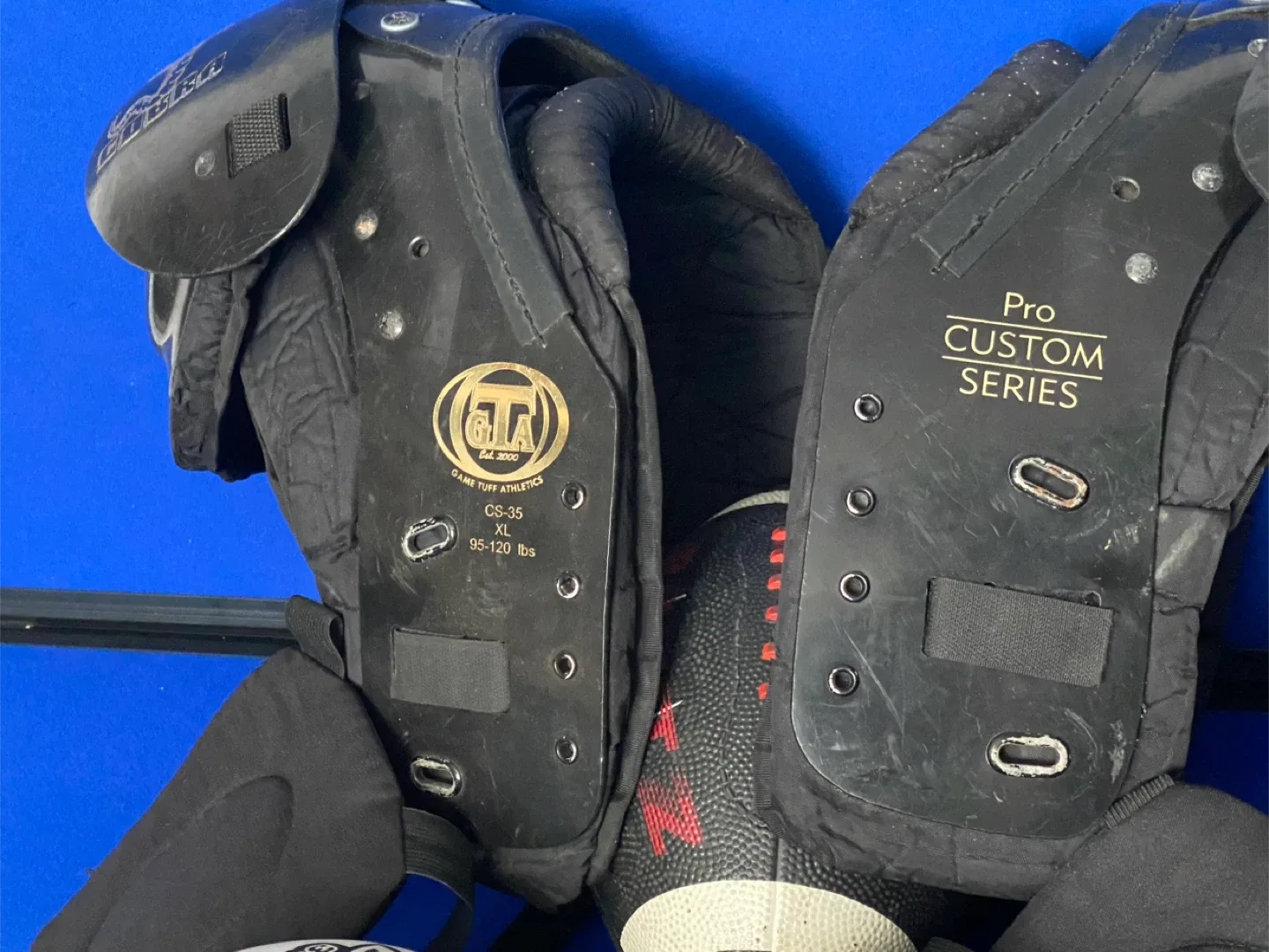 Pro customs series GTA Youth or Adult Football Padding bundle. image indicator(3)