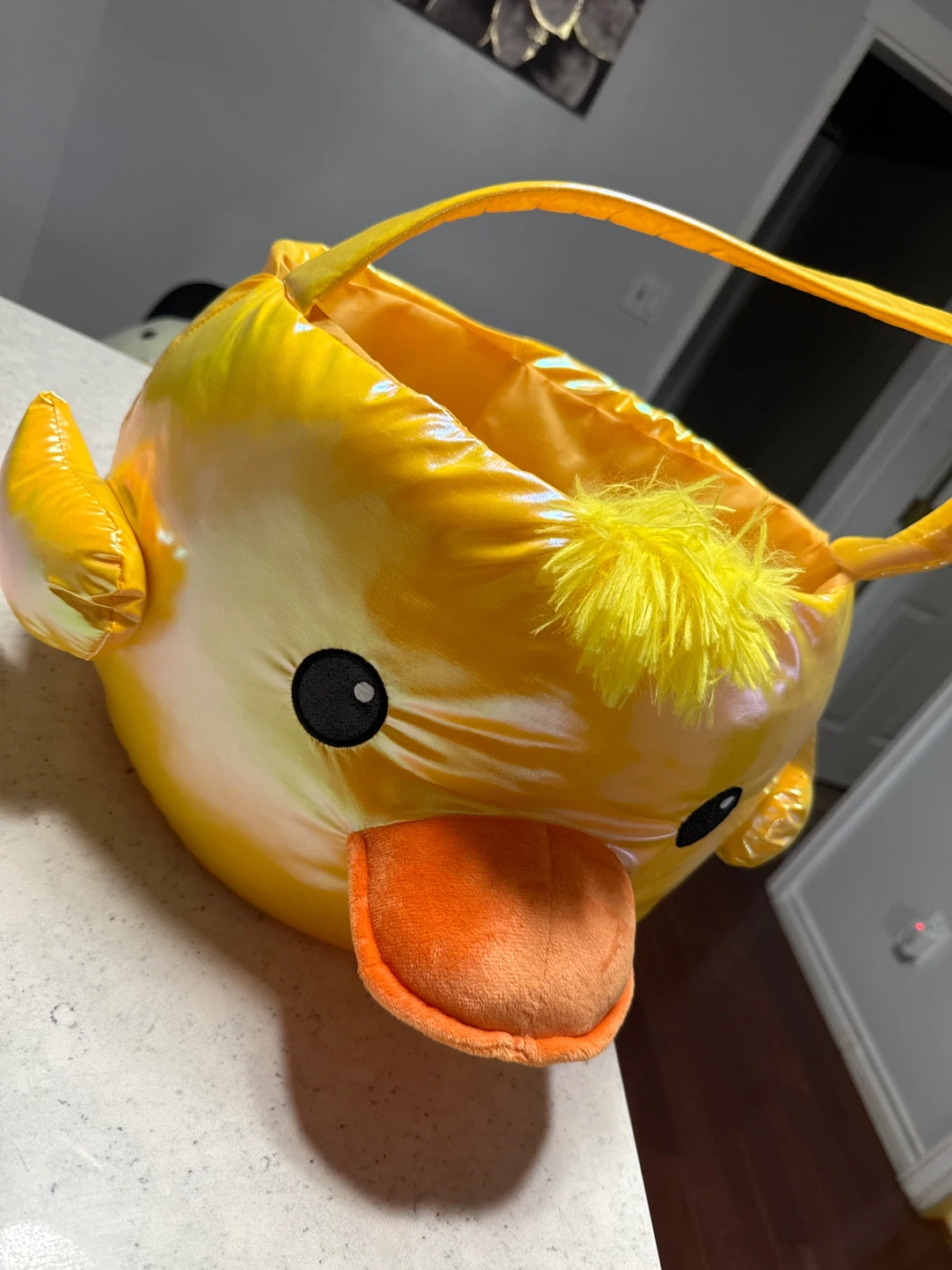 Yellow Duck Plush Bucket Bag - photo 3