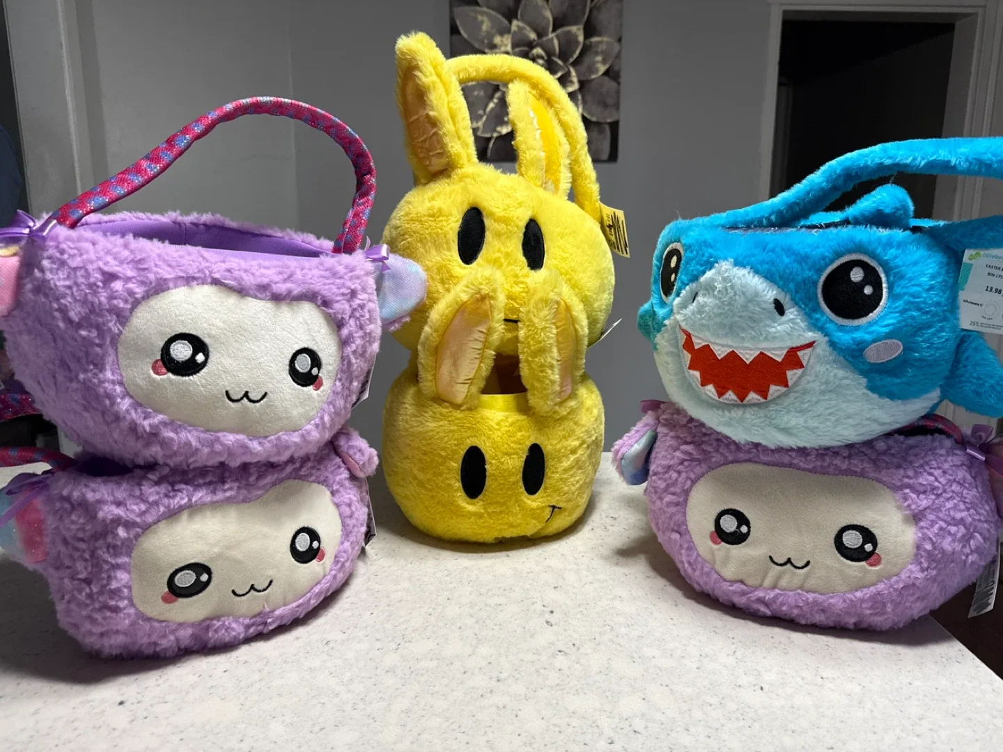 Plush Easter Baskets - Lamb, Bunny, Shark thumbnail