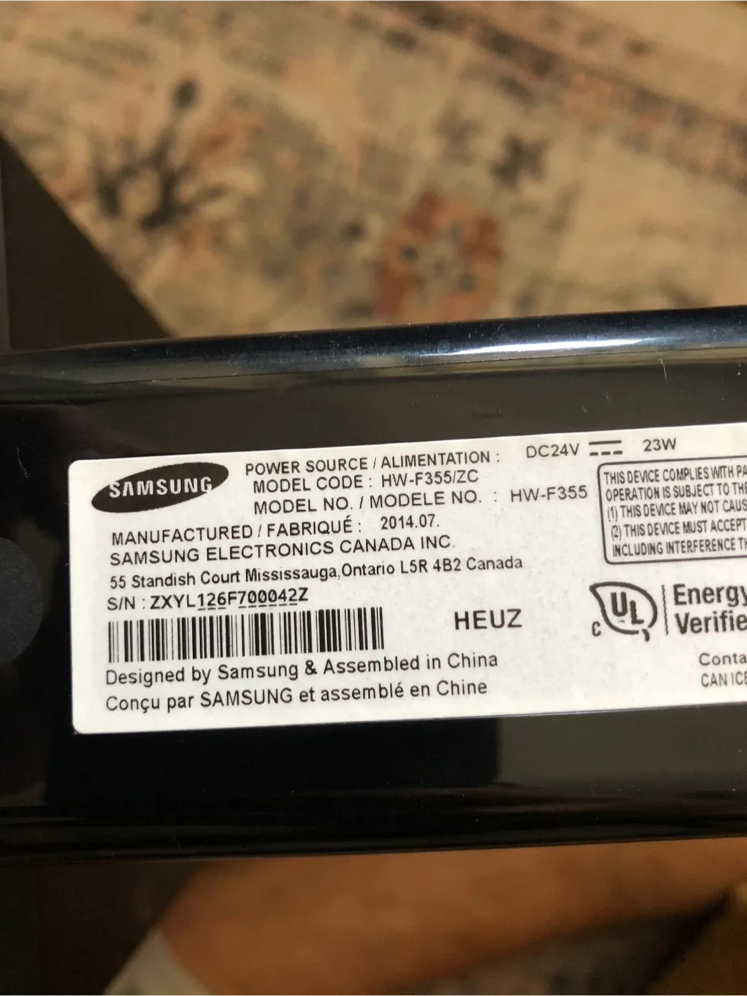 Samsung Soundbar and Subwoofer - Black image indicator(5)