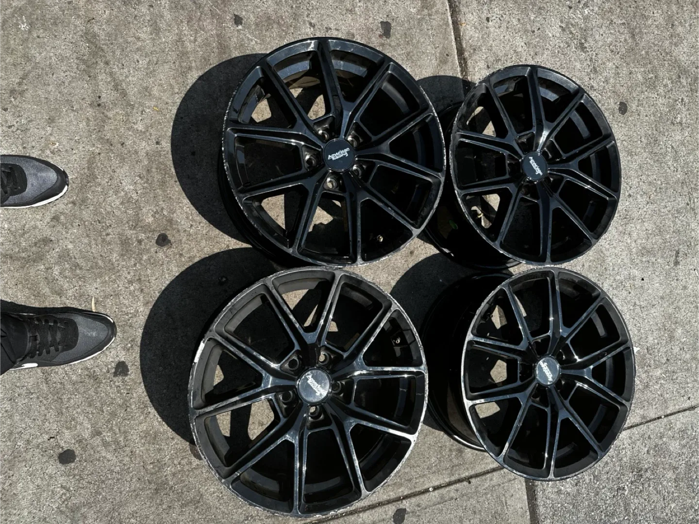 American Racing Black Wheels - Set of 4 image indicator(5)