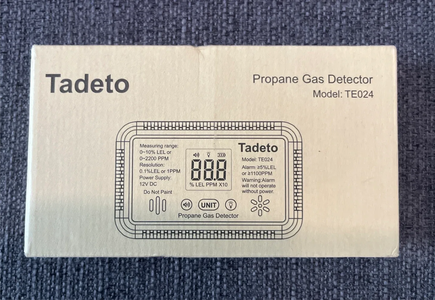 Tadeto Propane Gas Detector Model TE024 - New thumbnail
