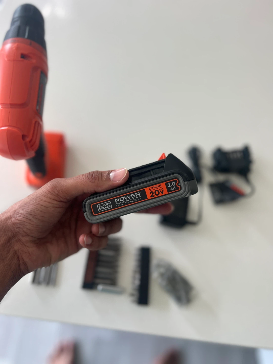 Black + Decker 20V Cordless Drill Driver with Accessories - photo 3