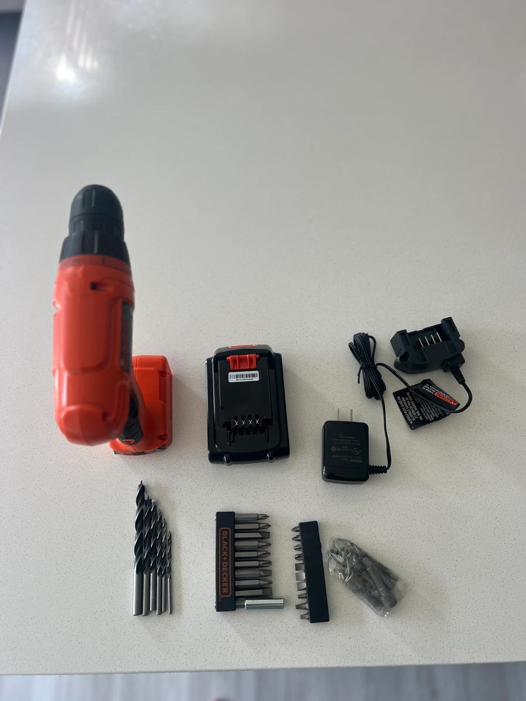 Black + Decker 20V Cordless Drill Driver with Accessories