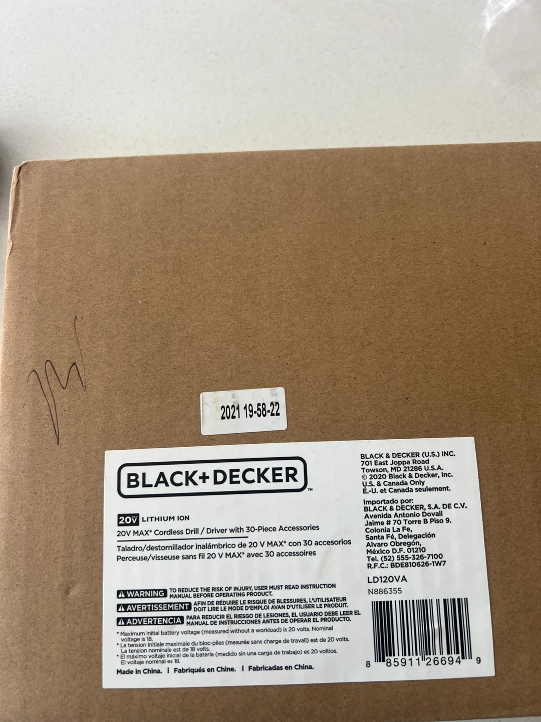 Black + Decker 20V Cordless Drill Driver with Accessories - photo 5