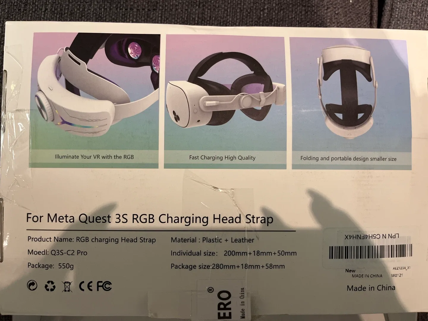 Meta Quest 3S RGB Charging Head Strap - New! image indicator(3)