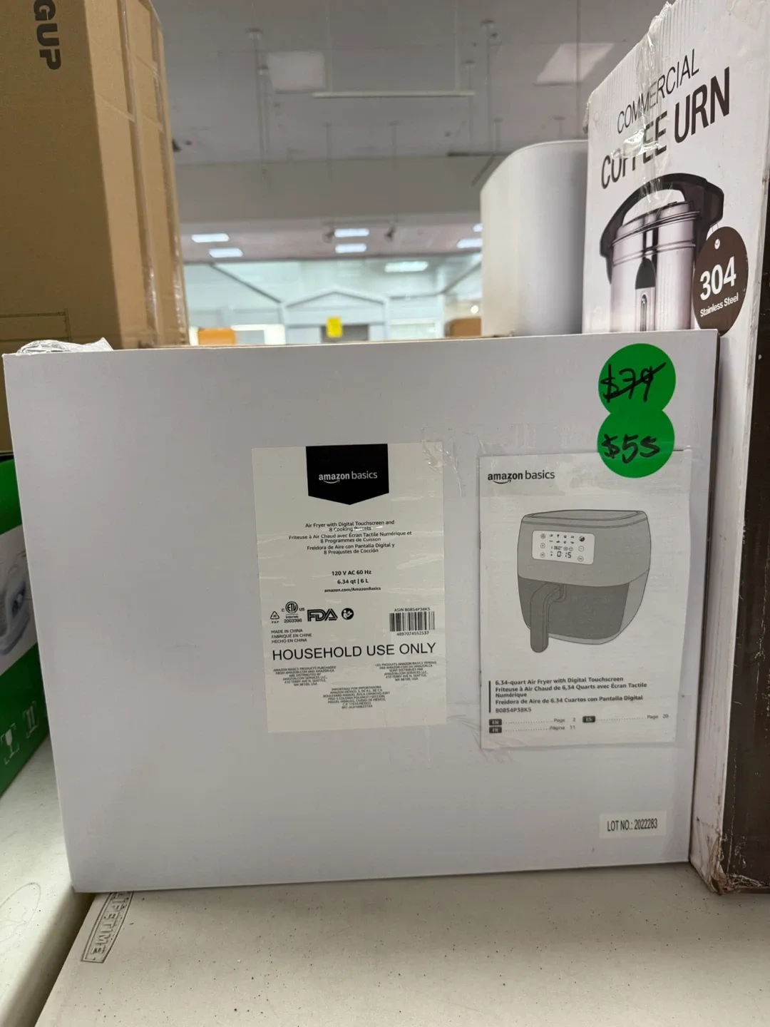 New Amazon Basics 6.34-Quart Air Fryer thumbnail
