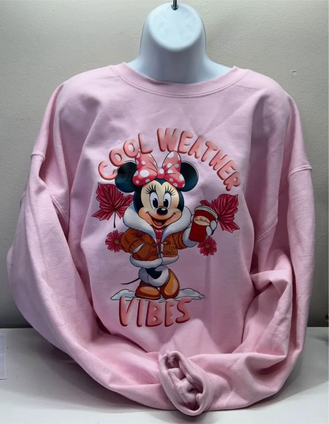 Minnie Mouse 'Cool Weather Vibes' Pink Sweatshirt thumbnail