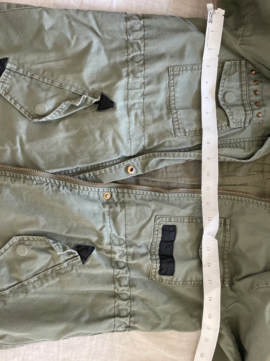 Olive Green Hooded Jacket image indicator(4)