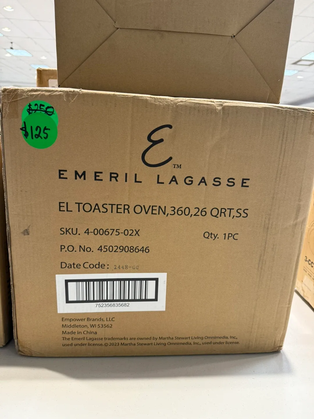 Emeril Lagasse EL Toaster Oven, 26 Quart, SS thumbnail