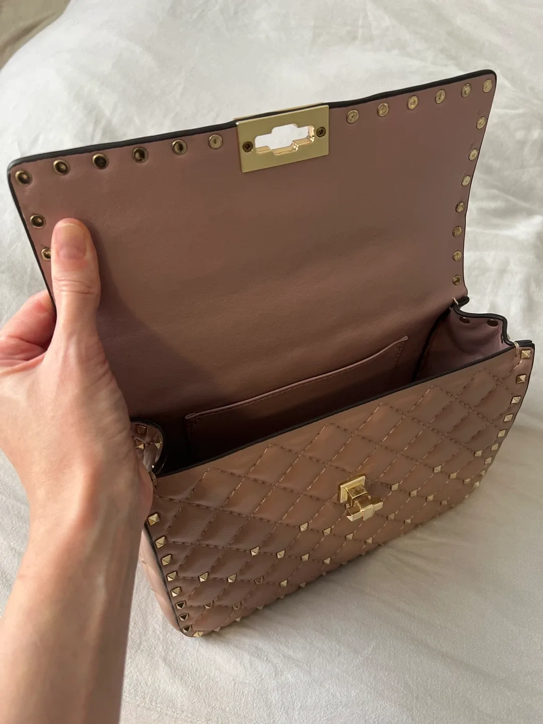 Quilted Real Leather Top Handle Bag image indicator(4)