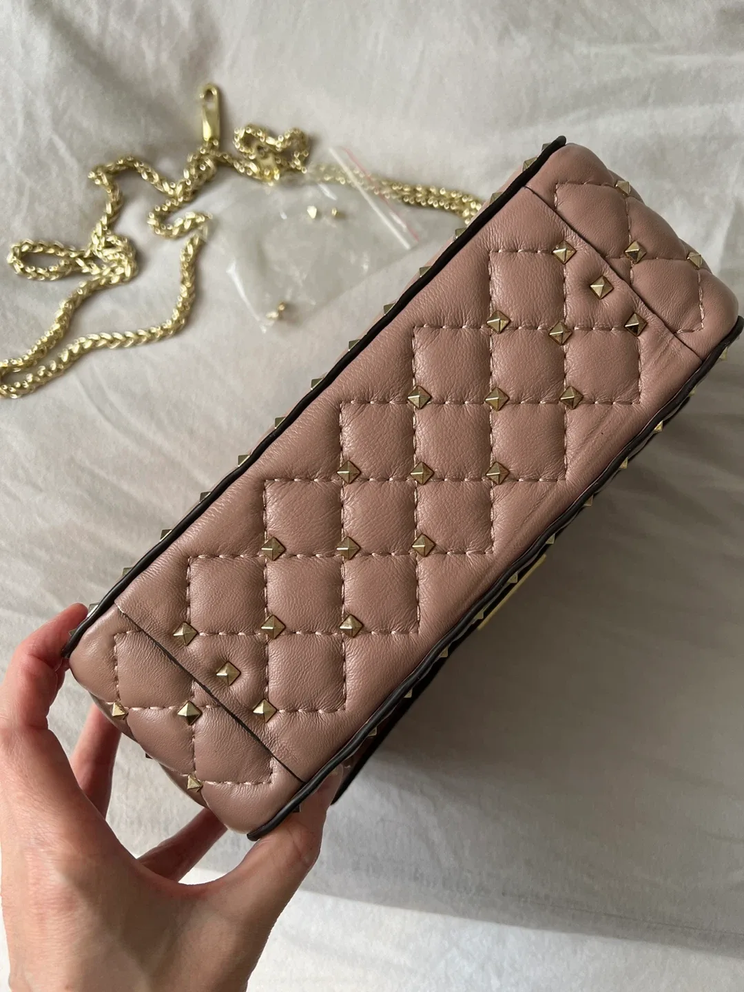 Quilted Real Leather Top Handle Bag image indicator(3)