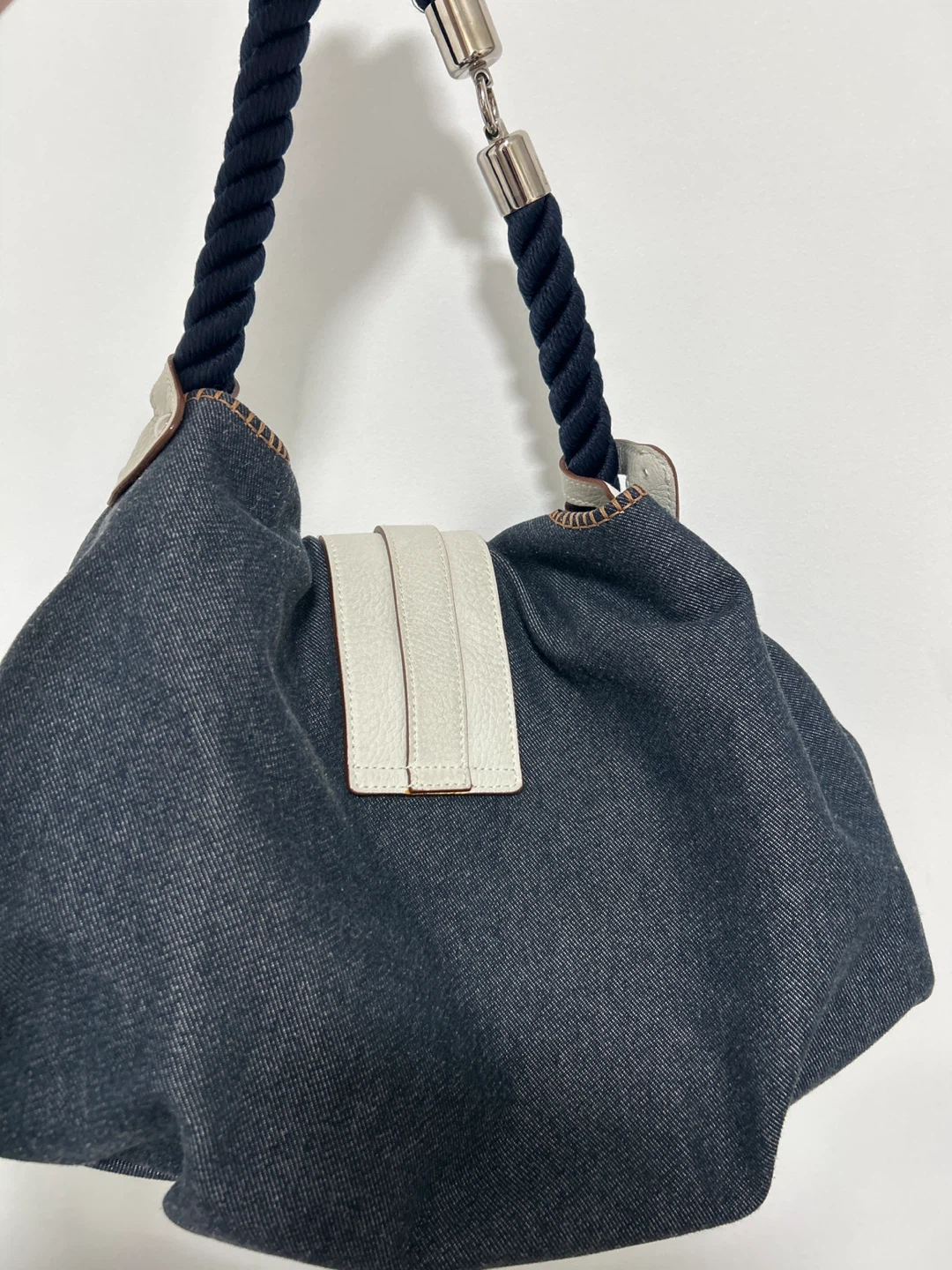 Salvatore Ferragamo Denim Hobo Bag - photo 3
