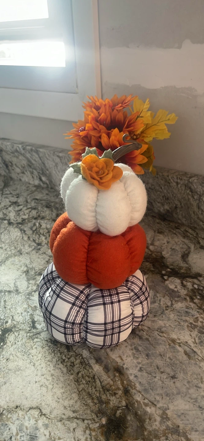 Stacked Fall Pumpkins Decoration