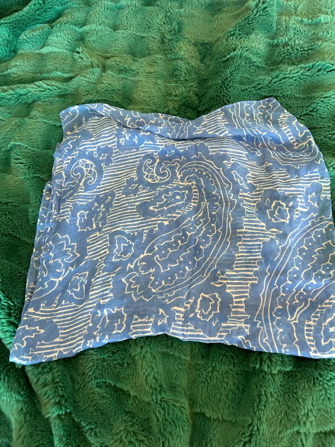 J.crew Blue Cotton Scarf(Brand New) thumbnail