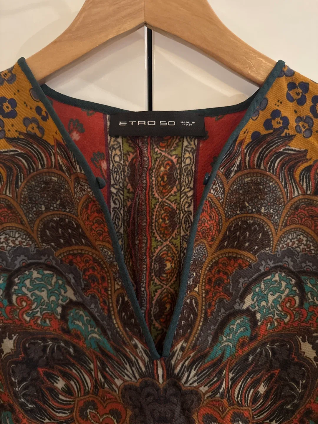 Vintage Quiet Luxury Etro Dashiki Dress