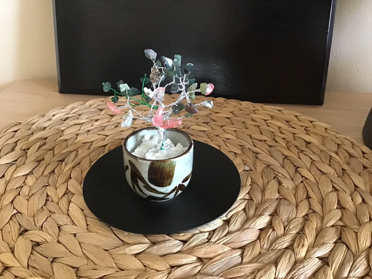 💯NEW HANDMADE ✨Crystal Tree Sculpture image indicator(2)