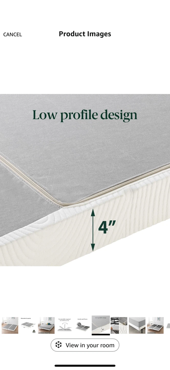 4-inch Low Profile Bed Frame