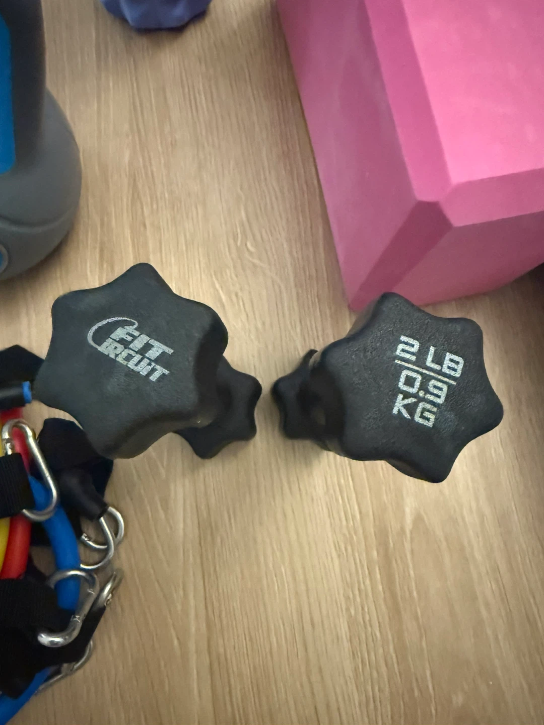 Home Gym Set: Weights, Resistance Bands, Yoga Block - photo 3