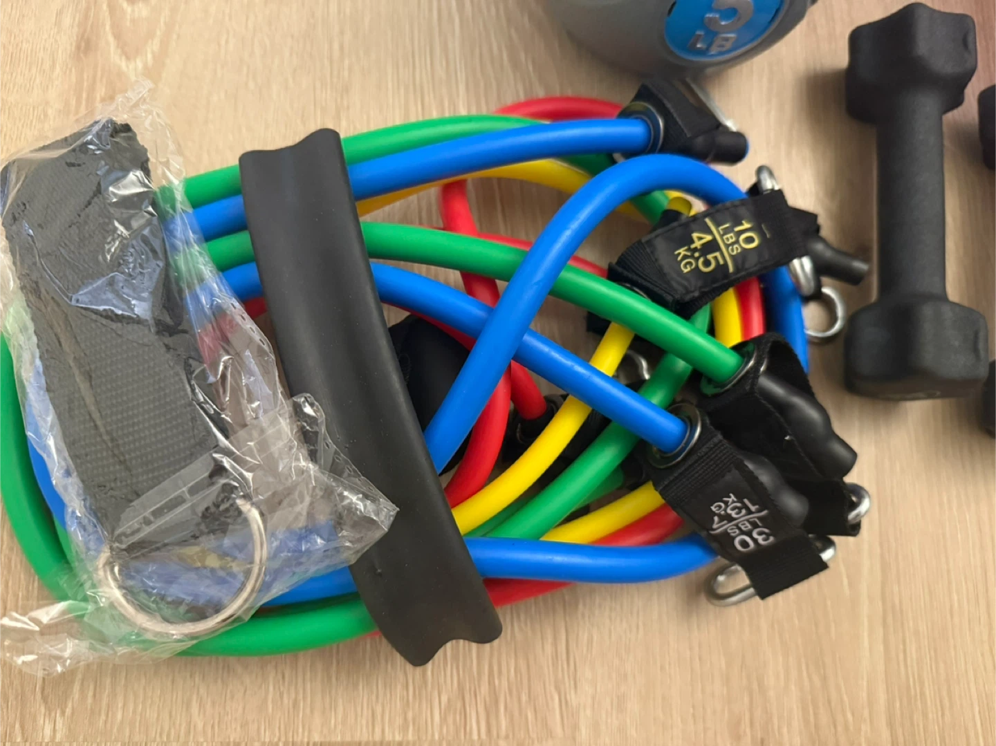 Home Gym Set: Weights, Resistance Bands, Yoga Block - photo 5