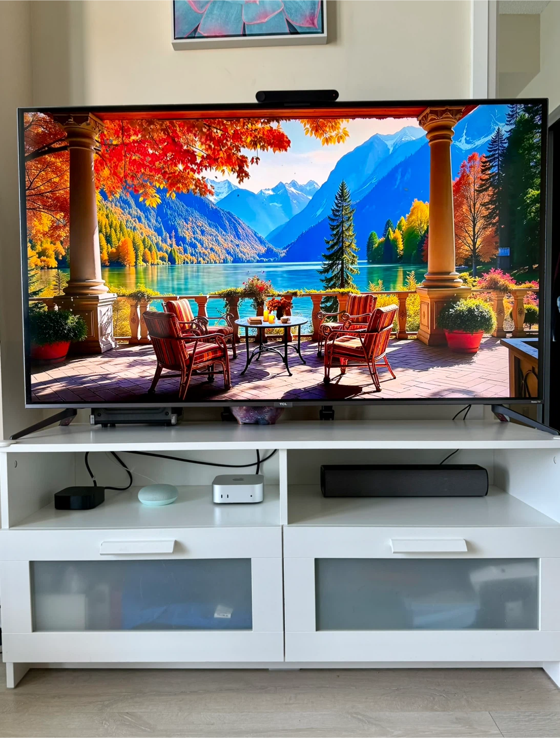 TV Unit White IKEA BRIMNES