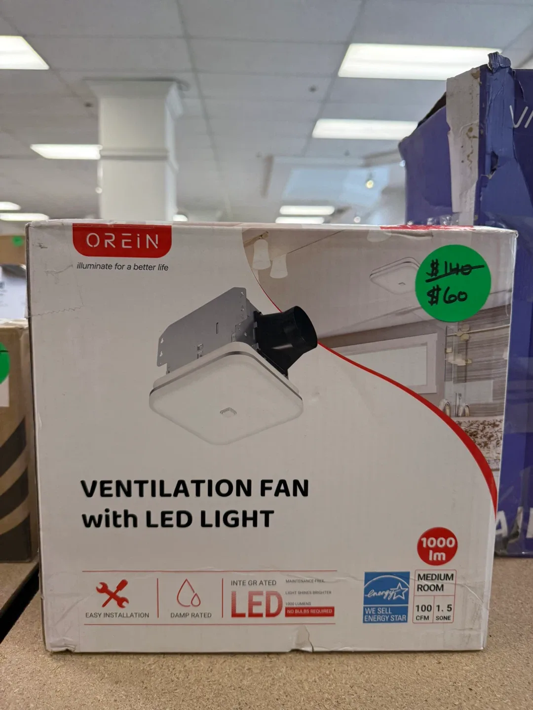 OREIN Ventilation Fan with LED Light thumbnail