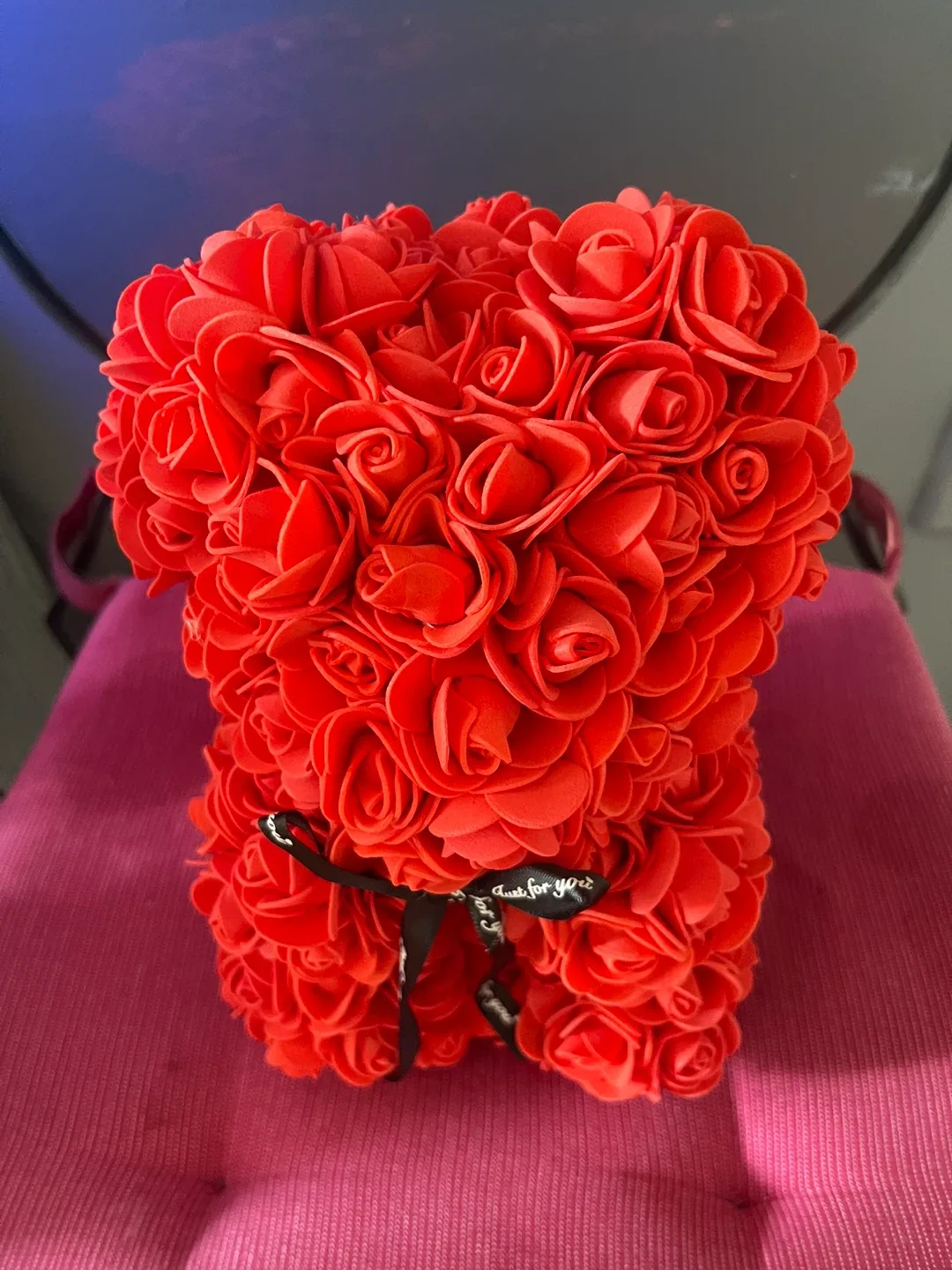 Red Rose Teddy Bear - New image indicator(3)