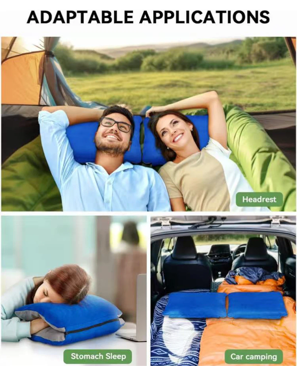 Inflatable Camping Pillow with Memory Foam - photo 5