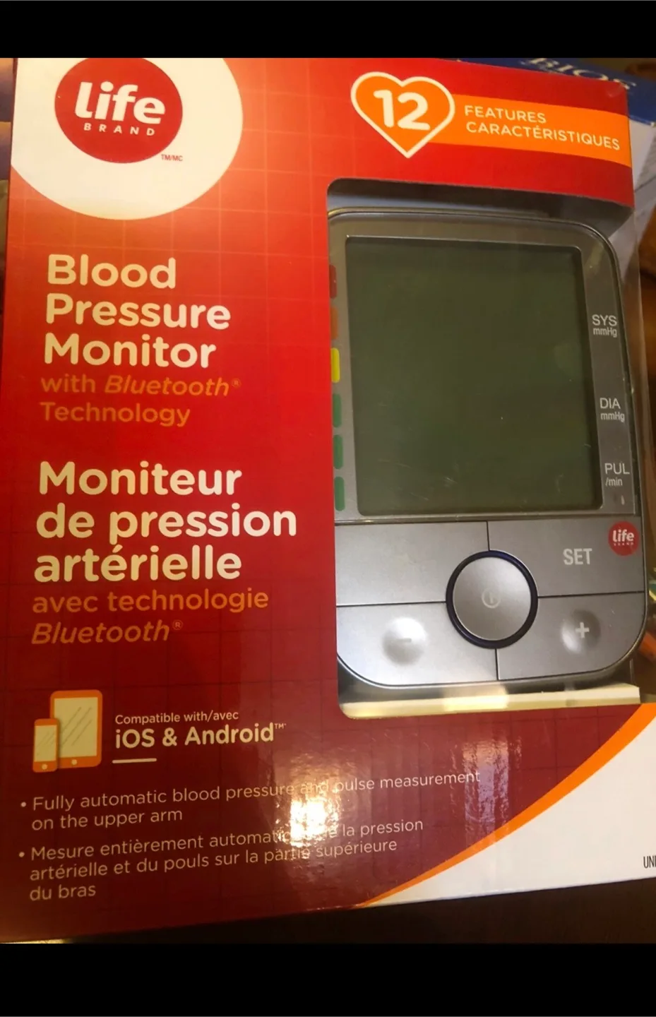 🥕Life Brand Blood Pressure Monitor-12 Features with Bluetooth thumbnail