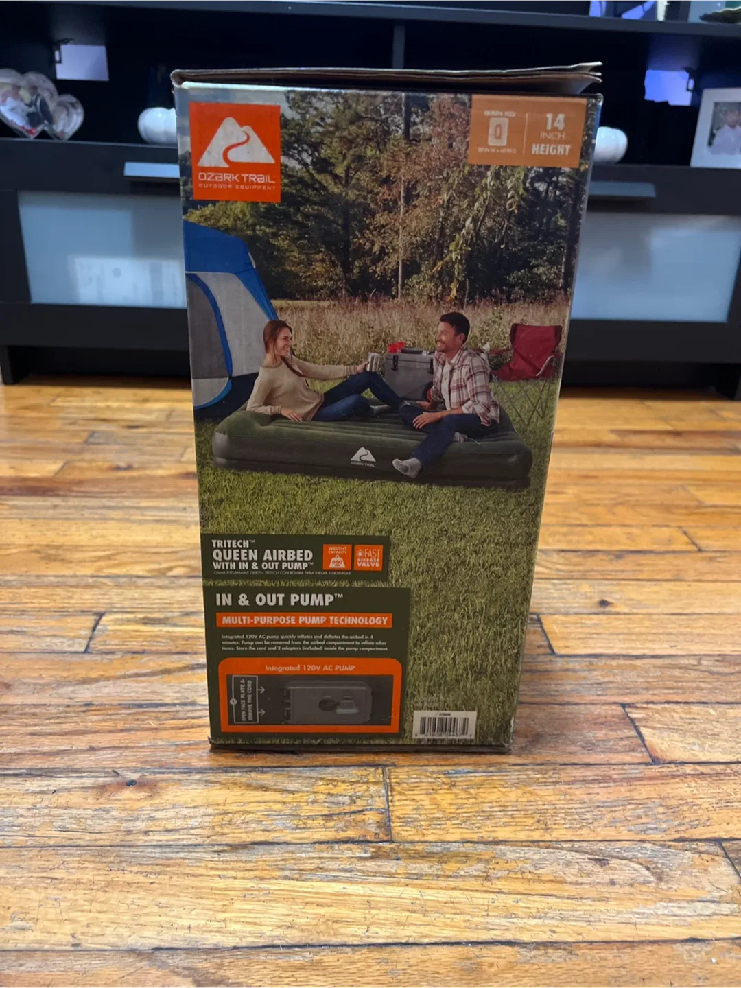 Ozark Trail Queen Airbed w/ Built-In Pump - NEW image indicator(4)