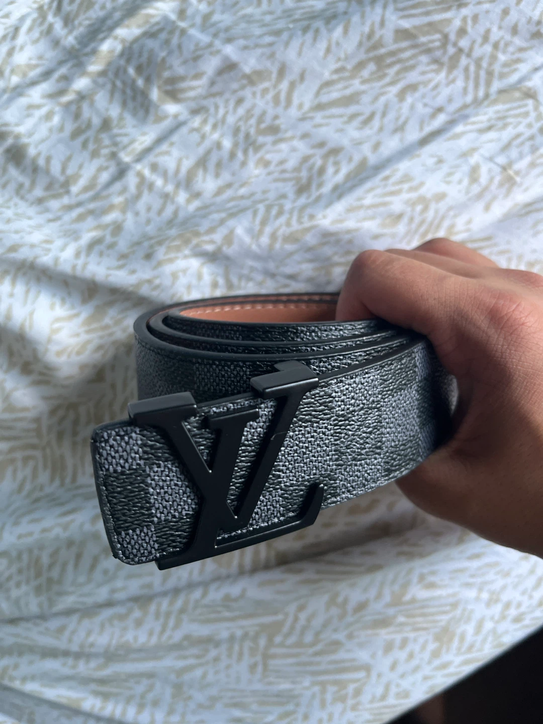 Louis Vuitton Damier Graphite Belt Size 40/100 - photo 5