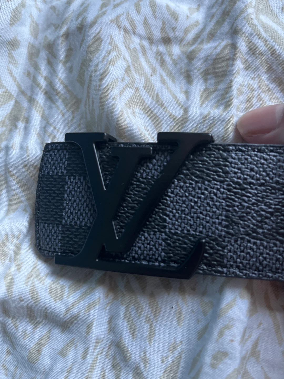 Louis Vuitton Damier Graphite Belt Size 40/100