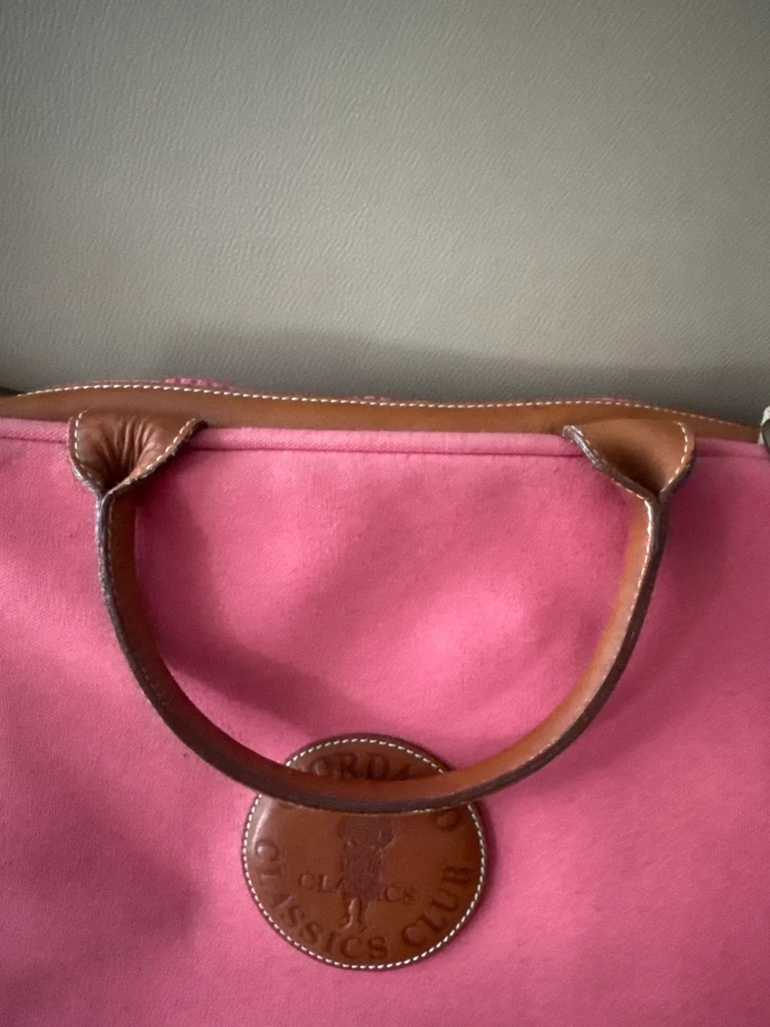 Vintage Giordano Classics Club Pink Canvas Bag image indicator(5)