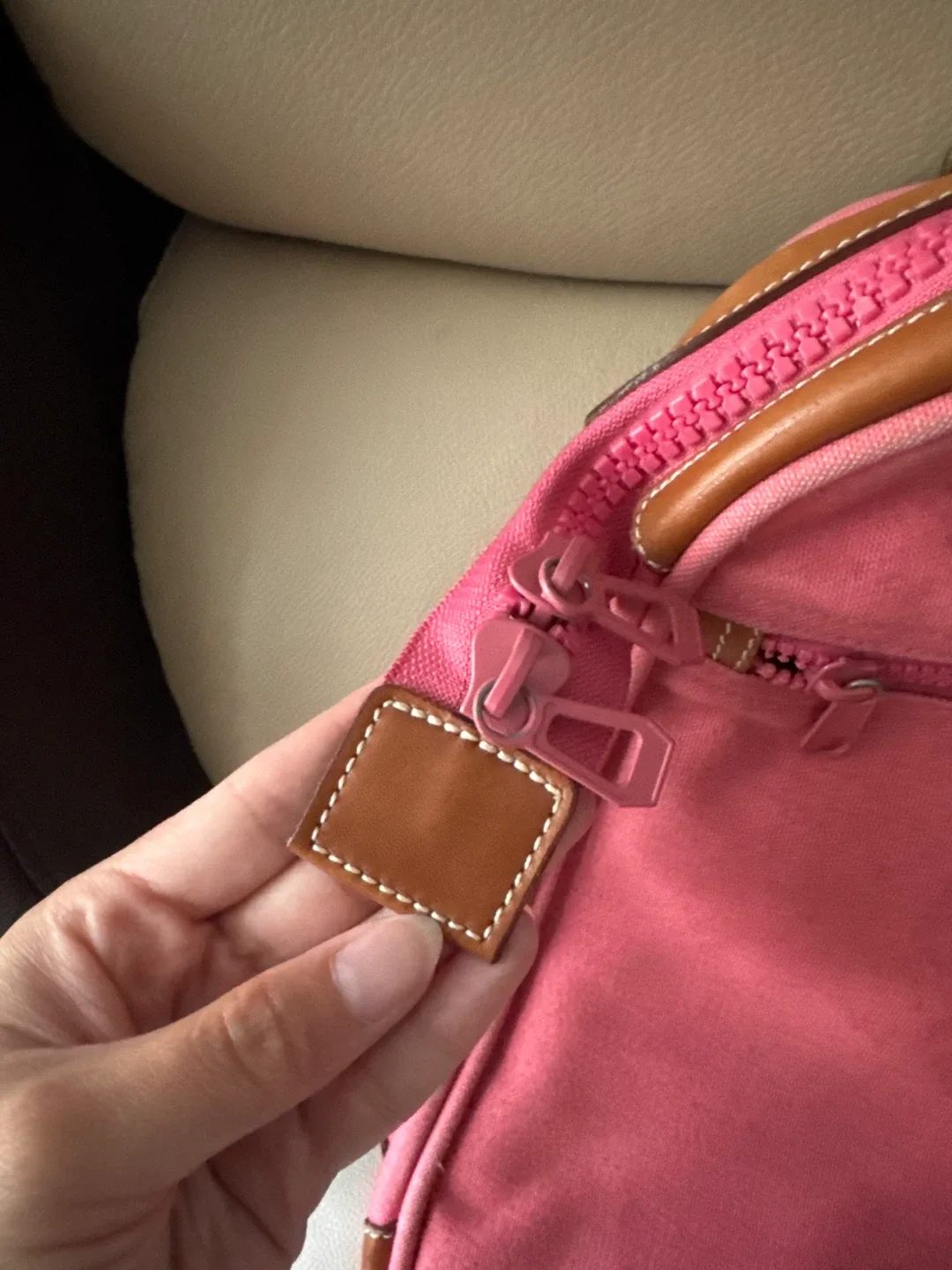 Vintage Giordano Classics Club Pink Canvas Bag image indicator(7)