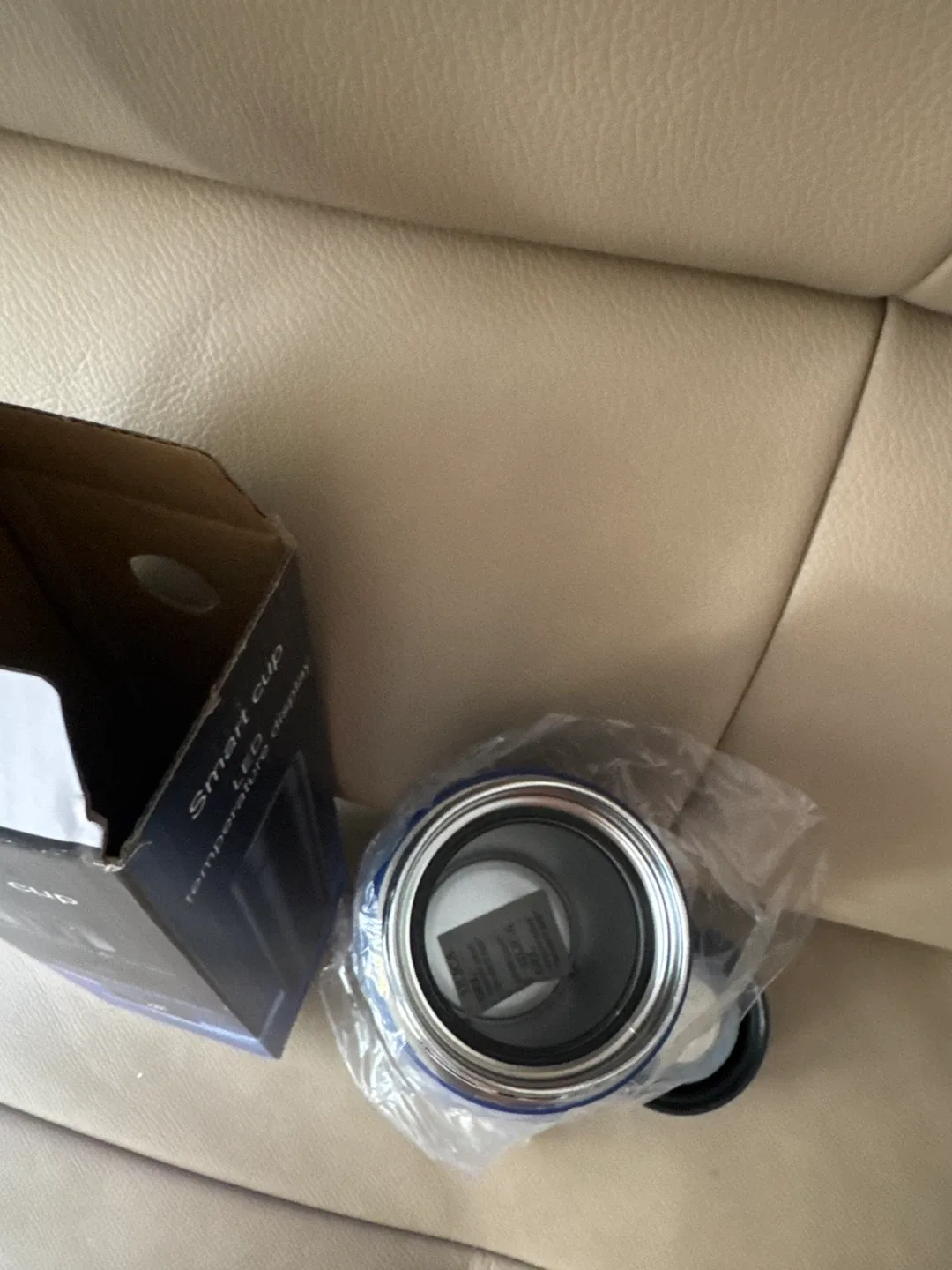 Blue Smart Cup with LED Temperature Display image indicator(8)