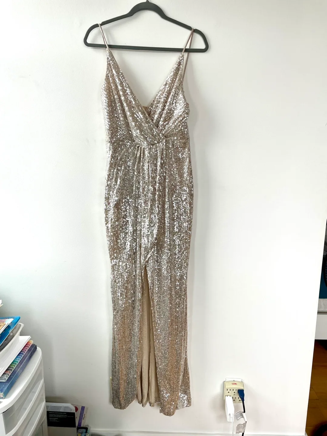 Champagne Sequin Dress