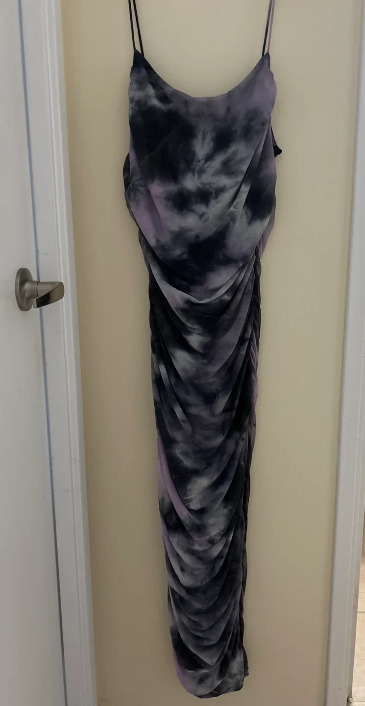 Purple Tie-Dye Midi Dress With Tags image indicator(3)