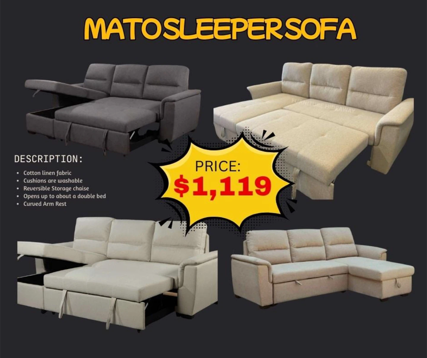 🔥✨WEEKEND FLASH SALE!Sleeper Sofas $699!✨🔥 - photo 5