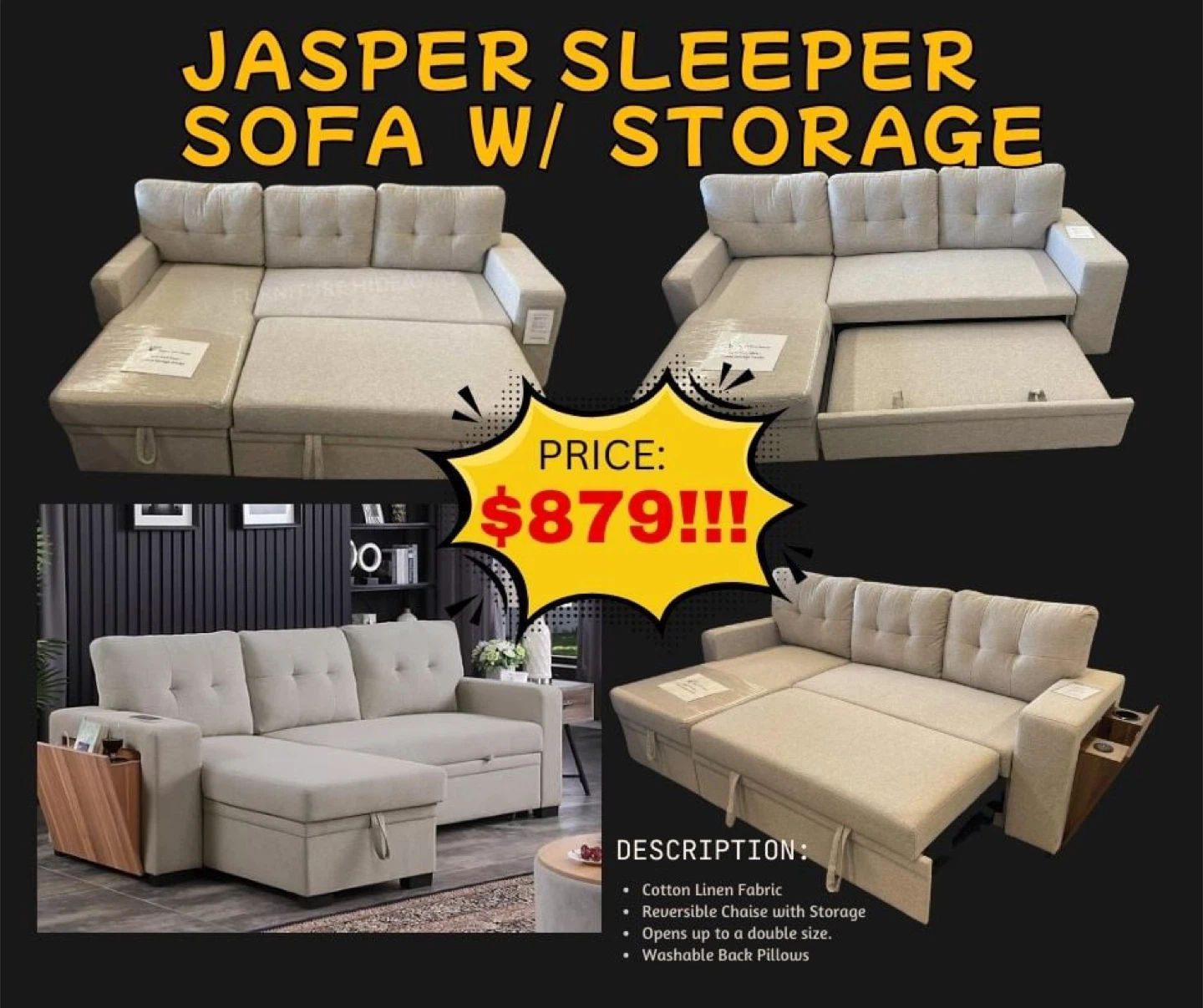 🔥✨WEEKEND FLASH SALE!Sleeper Sofas $699!✨🔥 - photo 3