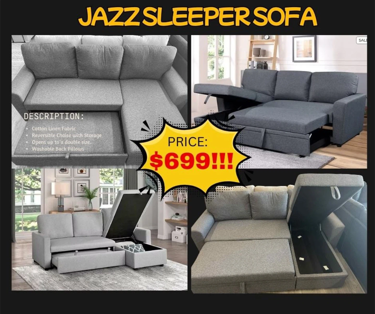 🔥✨WEEKEND FLASH SALE!Sleeper Sofas $699!✨🔥 - photo 2