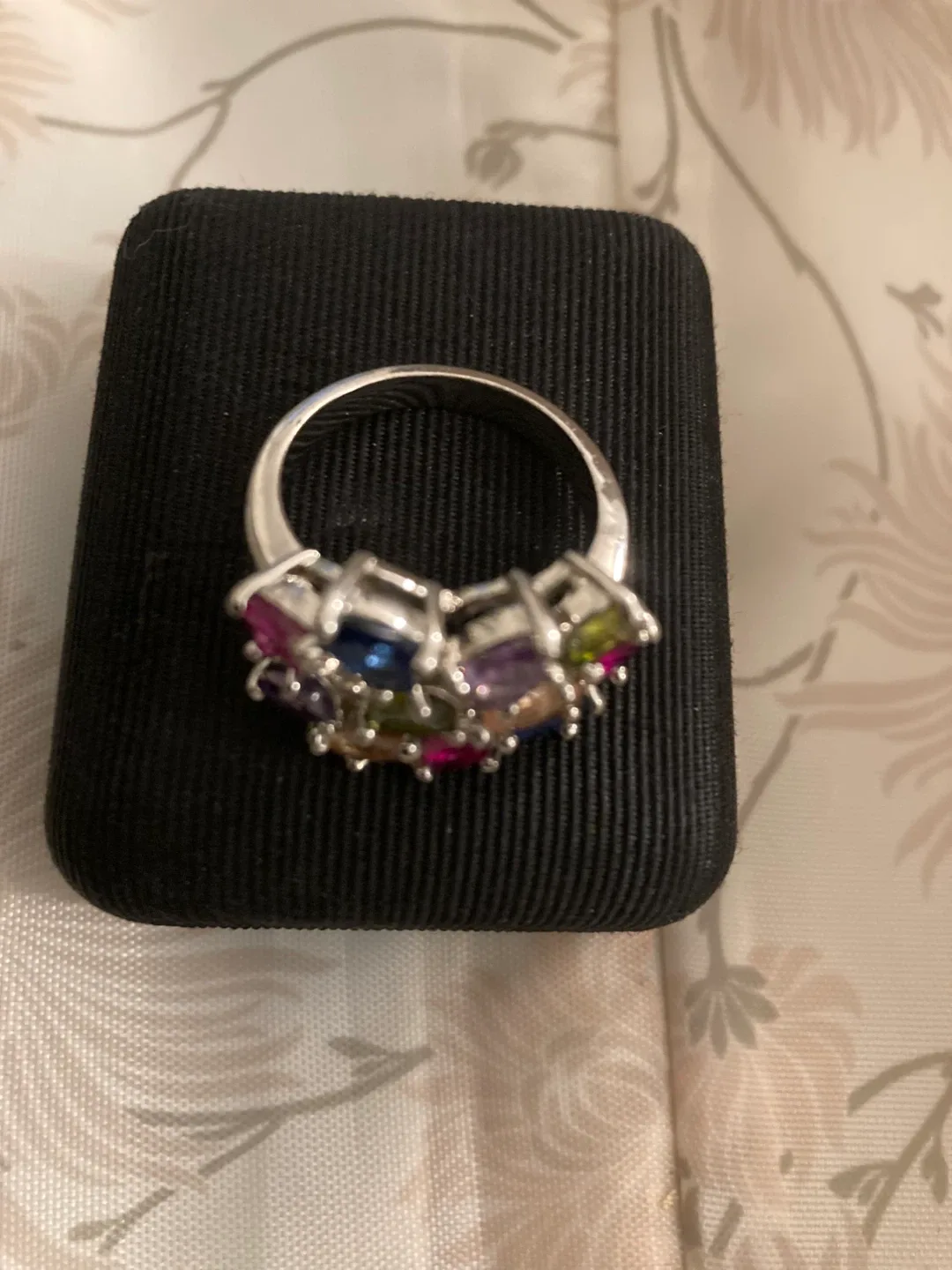 Multi-Gemstone Sterling Silver Ring thumbnail