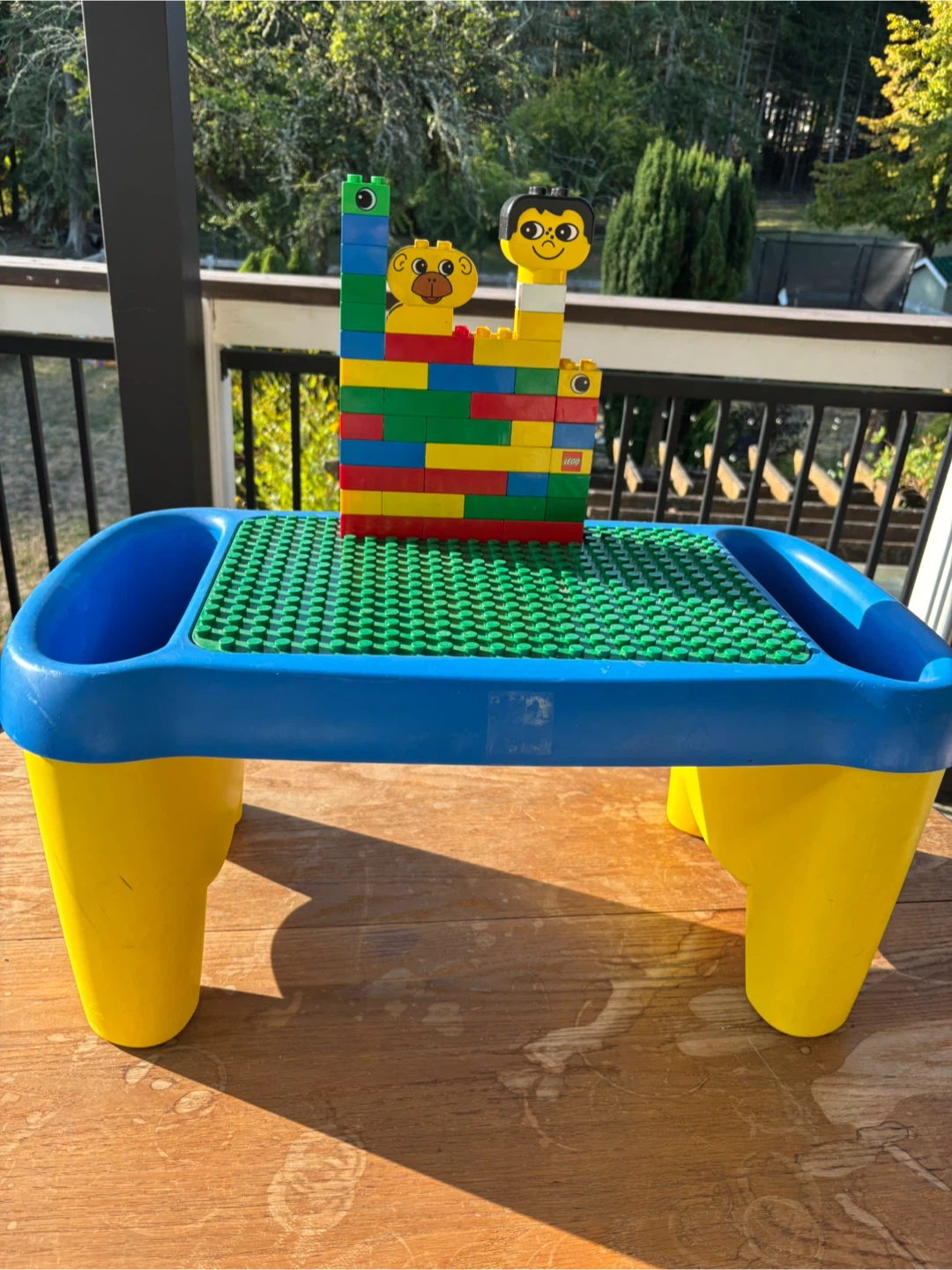 Lego Duplo Table with Blocks