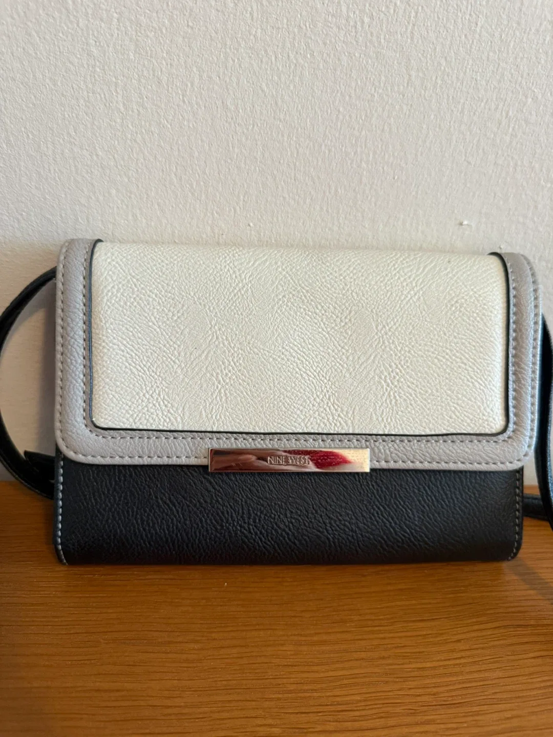 Nine West Crossbody Bag - Black, White