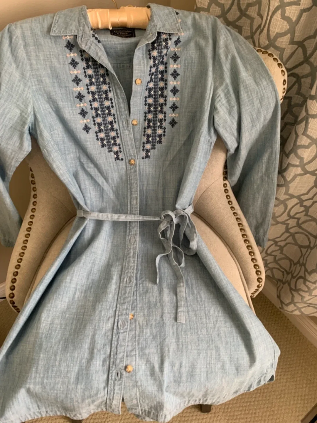 Abercrombie & Fitch Denim Dress - Size Small thumbnail
