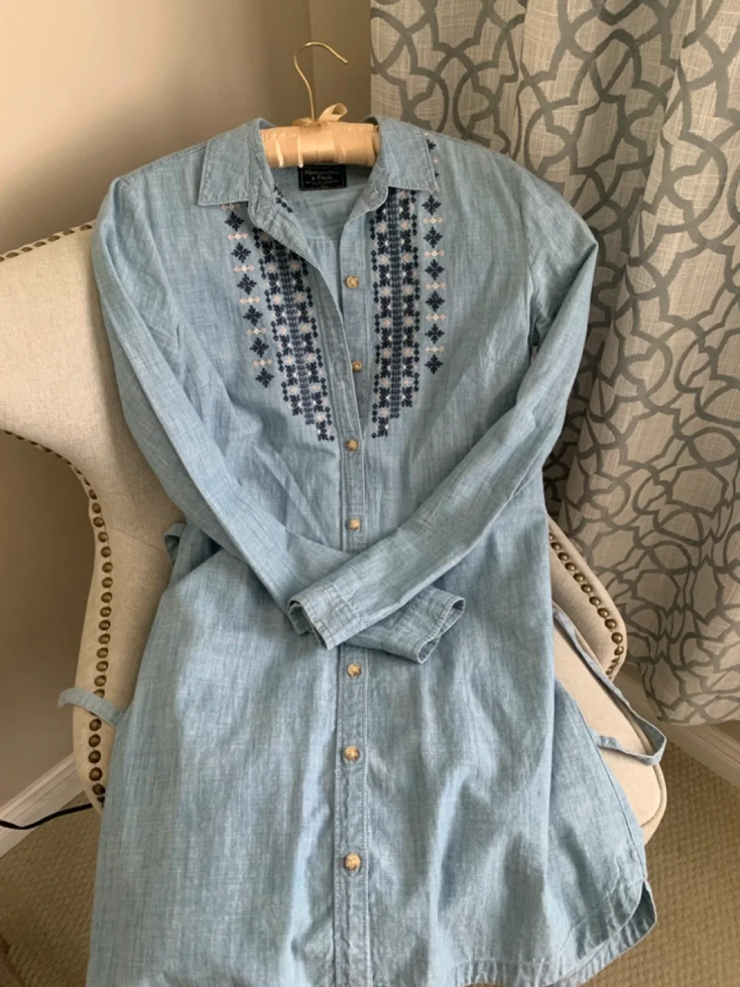 Abercrombie & Fitch Denim Dress - Size Small image indicator(3)