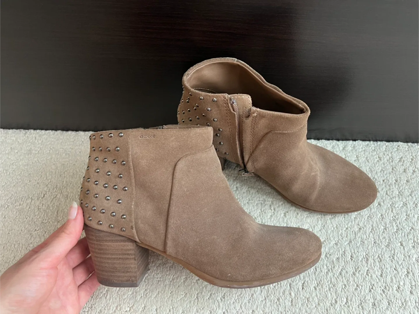Geox Suede Ankle Boots Size 7 thumbnail