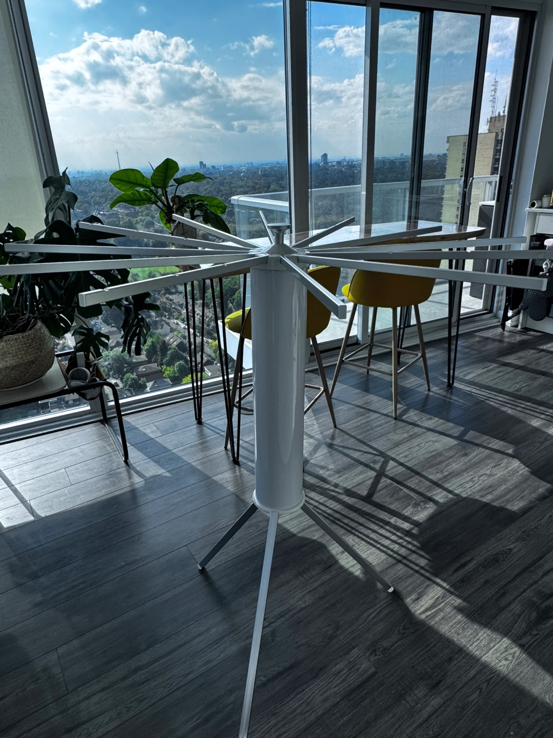 White Clothes Drying Rack - foldable - photo 2