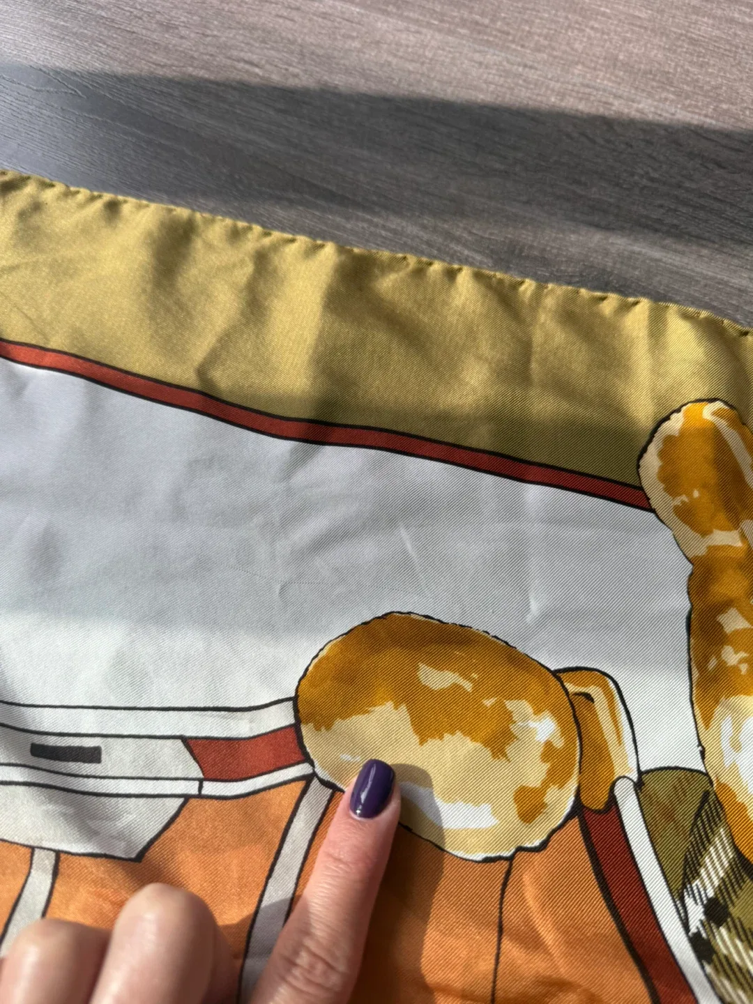 Burberry Vintage teddy bears silk scarf image indicator(5)